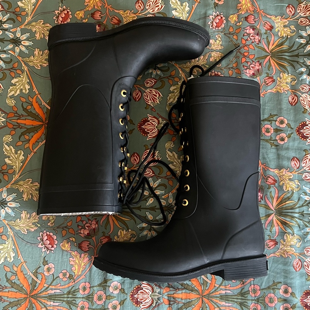Sam Edelman Kay Lace Up Rain Boots